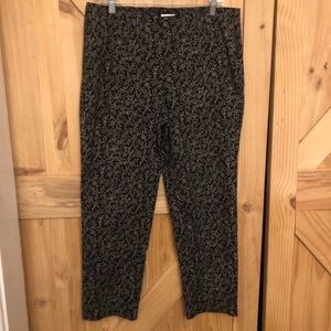 J. Jill Blackwoods Vines Cropped Pants Size 12 NEW